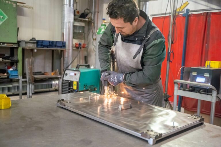 Sheet metal stud welding, Lippert Switchgear Cabinet Company